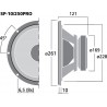 Monacor SP-10/250PRO Głośnik niskotonowy, 250W RMS