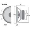 Monacor SPH-6M Głośnik niskotonowy, 60W RMS
