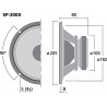 Monacor SP-200X Głośnik szerokopasmowy, 35W RMS