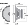 Monacor SP-8/150PRO Głośnik średniotonowy, 30W RMS