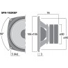 Monacor SPH-102KEP Głośnik średniotonowy, 40W RMS
