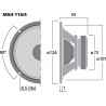 Monacor MSH-116/4 Głośnik średniotonowy, 40W RMS