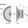 Monacor SPH-100AL Głośnik średniotonowy, 40W RMS