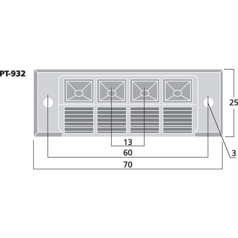 Monacor PT-932 Głośnikowy terminal sprężynkowy