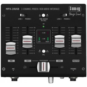 IMG Stage Line MPX-20USB Mikser stereo 3-kanałowy z USB