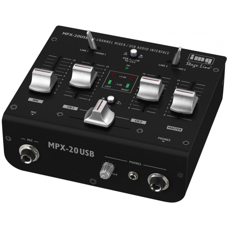 IMG Stage Line MPX-20USB Mikser stereo 3-kanałowy z USB