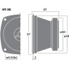 Monacor HT-30 Miniaturowy głośnik tubowy wysokotonowy, 50W RMS