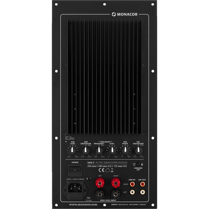 Monacor SAM-2 Moduł wzmacniacza subwoofera