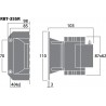 Monacor RBT-35SR Para wstęgowych głośników wysokotonowych, 12W RMS