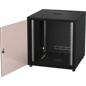 Monacor RACK-12GD/SW Szafa rack 12U, na urządzenia 482mm (19")