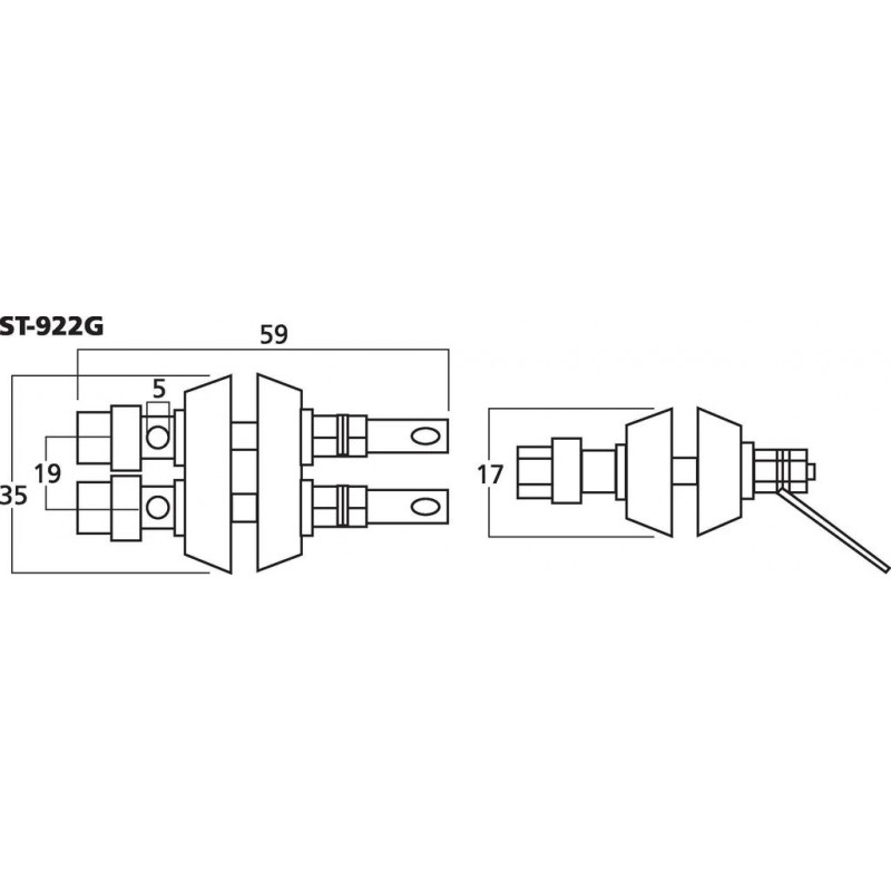 Monacor ST-922G Terminal głośnikowy