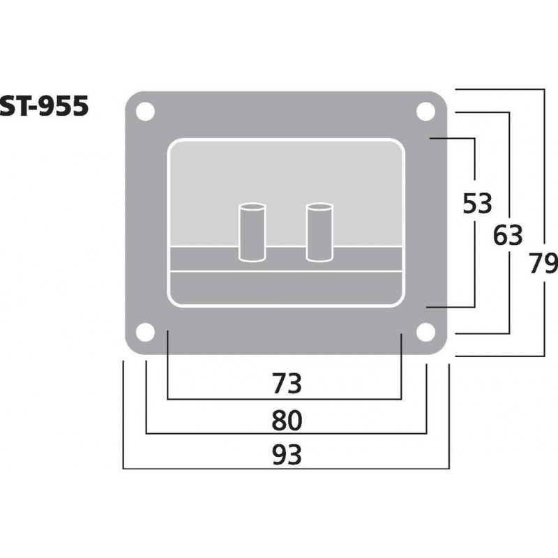 Monacor ST-955 Terminal głośnikowy
