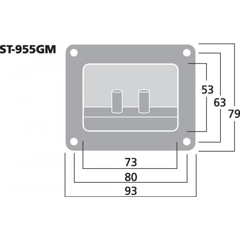 Monacor ST-955GM Terminal głośnikowy