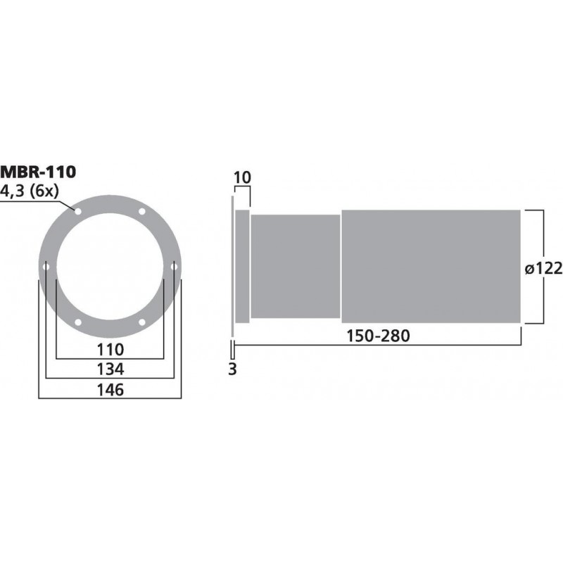 Monacor MBR-110 Tuba bass-reflex