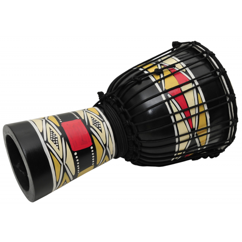 Ever Play DJ40ZP-M5 - Djembe 40 cm - 2 - Djembe - Djembe 40 cm (DJ40ZP-M5). Korpus wykonany z jednego kawałka drewna mahoniowego