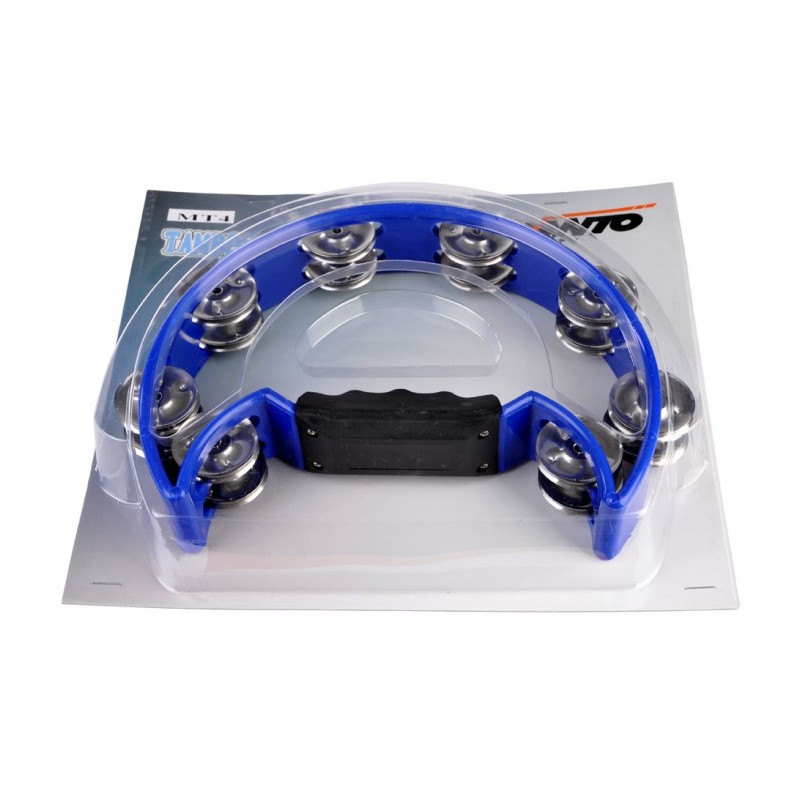 DADI MT4 BL Tamburyno Cutaway plastikowe niebieskie - 2 - Tamburyna - Tamburyno Cutaway plastikowe niebieskie DADI MT4 BL, Mater