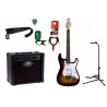 Gitara elektryczna Arrow ST 111 + wzmacniacz 12W + tuner + statyw w zestawie