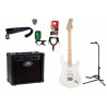 Gitara elektryczna Corona Standard ST + wzmacniacz 12W + tuner + statyw w zestawie