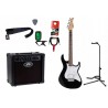 Gitara elektryczna Cort G200 BLK + wzmacniacz 12W + tuner + statyw w zestawie