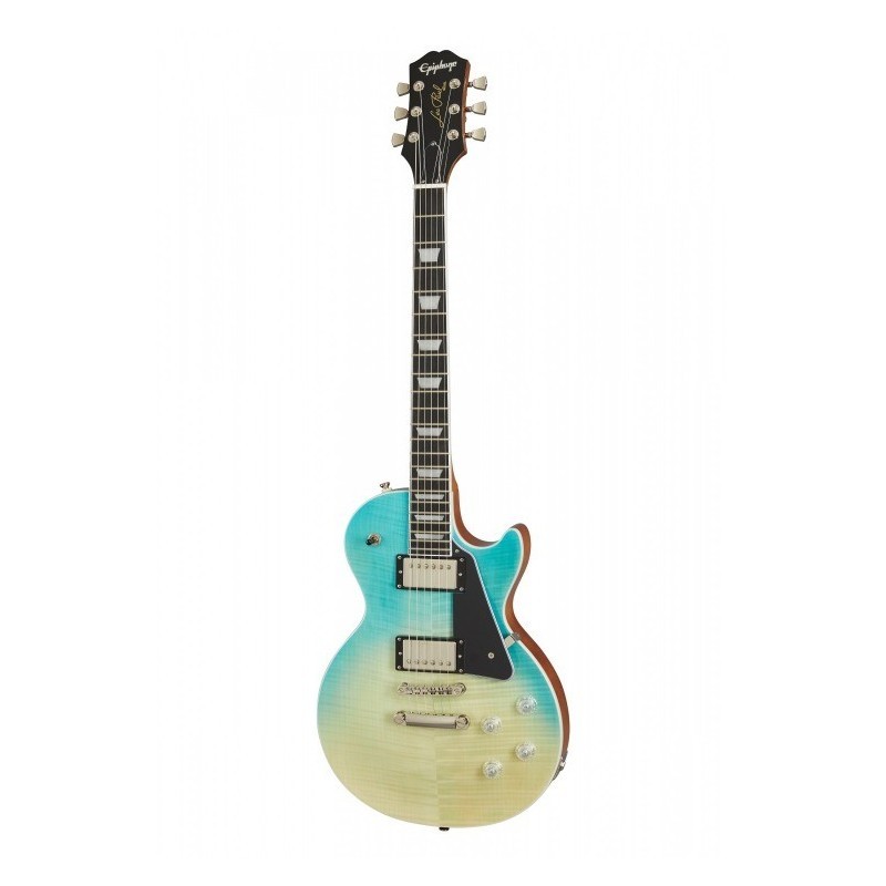Gitara elektryczna Epiphone Les Paul Modern Figured + wzmacniacz 12W + tuner + statyw w zestawie
