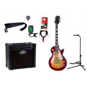 Gitara elektryczna Epiphone Les Paul Standard 60's + wzmacniacz 12W + tuner + statyw w zestawie