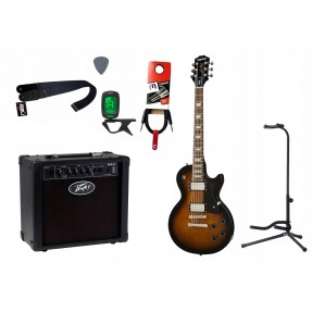 Gitara elektryczna Epiphone Les Paul Studio + wzmacniacz 12W + tuner + statyw w zestawie