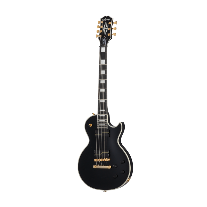 Gitara elektryczna Epiphone Matt Heafy Origins Les Paul Custom + wzmacniacz 12W + tuner + statyw w zestawie