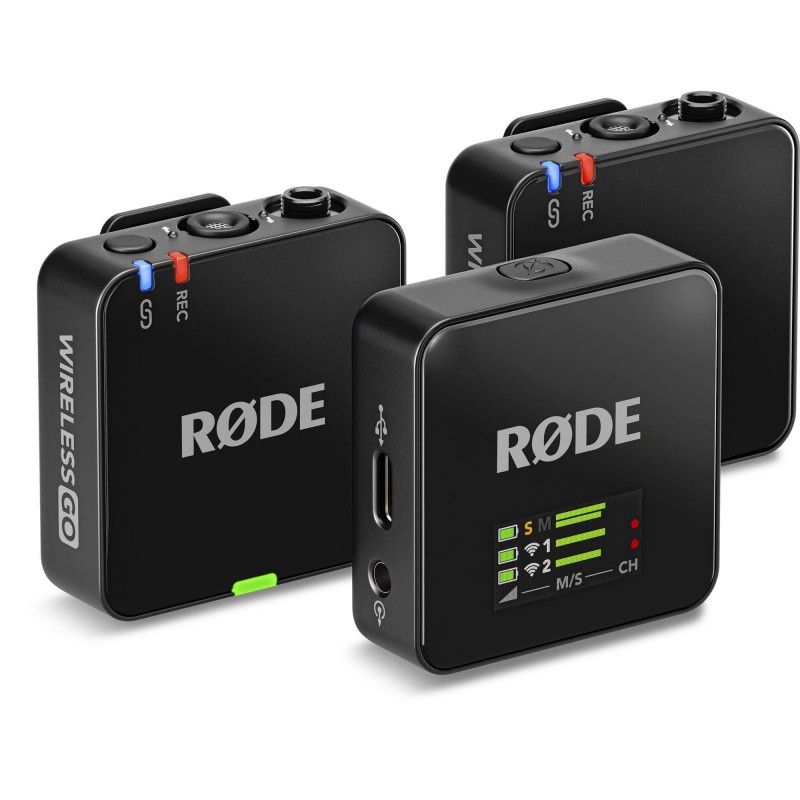 Rode Wireless GO III - system bezprzewodowy - 1 - Zestawy bezprzewodowe - System bezprzewodowy, 2-kanałowy cyfrowy zestaw mikrof