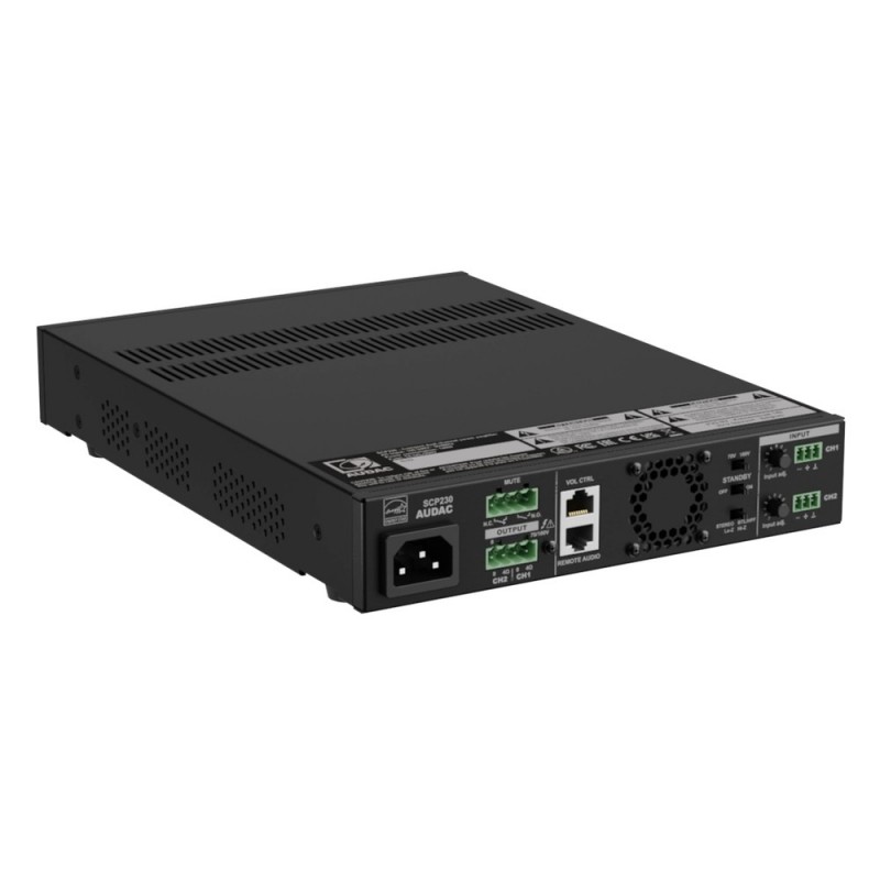 Audac SCP230 - Dwukanałowy wzmacniacz