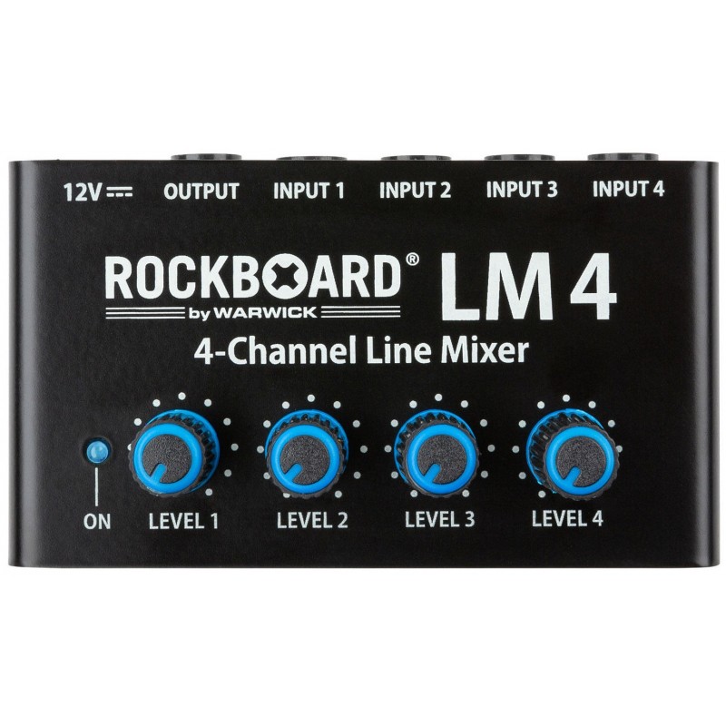 Rockboard LM 4 4-Channel Line Mixer - mini mikser liniowy - 1 - Mini miksery - Kompaktowy 4-kanałowy mikser liniowy zdolny do po