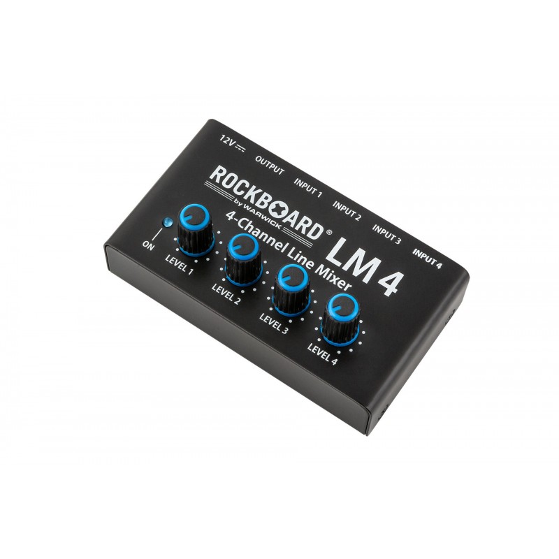Rockboard LM 4 4-Channel Line Mixer - mini mikser liniowy - 2 - Mini miksery - Kompaktowy 4-kanałowy mikser liniowy zdolny do po