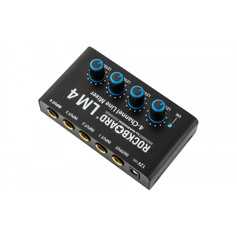 Rockboard LM 4 4-Channel Line Mixer - mini mikser liniowy - 3 - Mini miksery - Kompaktowy 4-kanałowy mikser liniowy zdolny do po