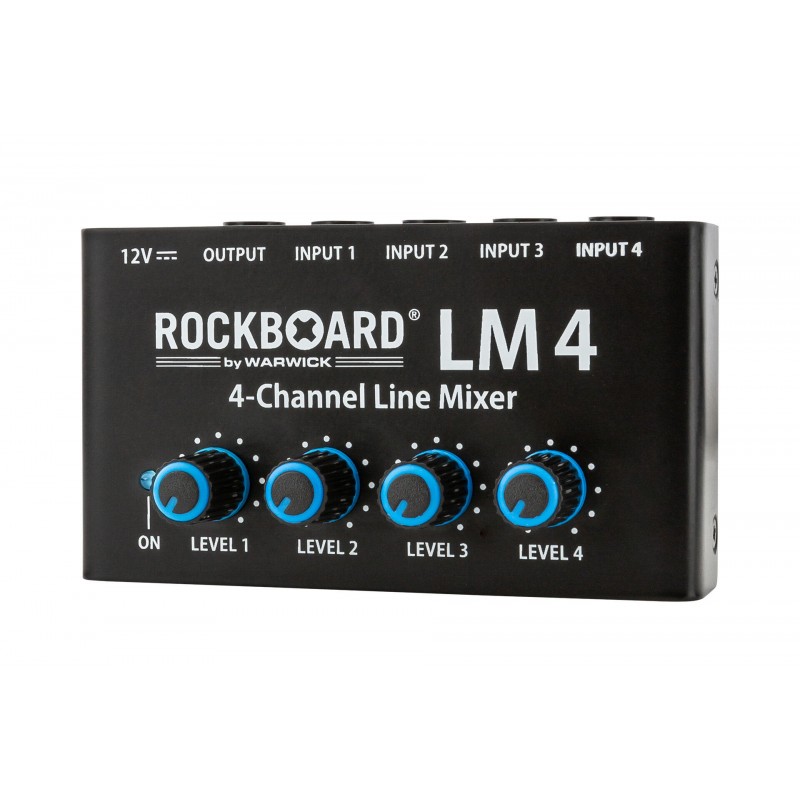 Rockboard LM 4 4-Channel Line Mixer - mini mikser liniowy - 4 - Mini miksery - Kompaktowy 4-kanałowy mikser liniowy zdolny do po