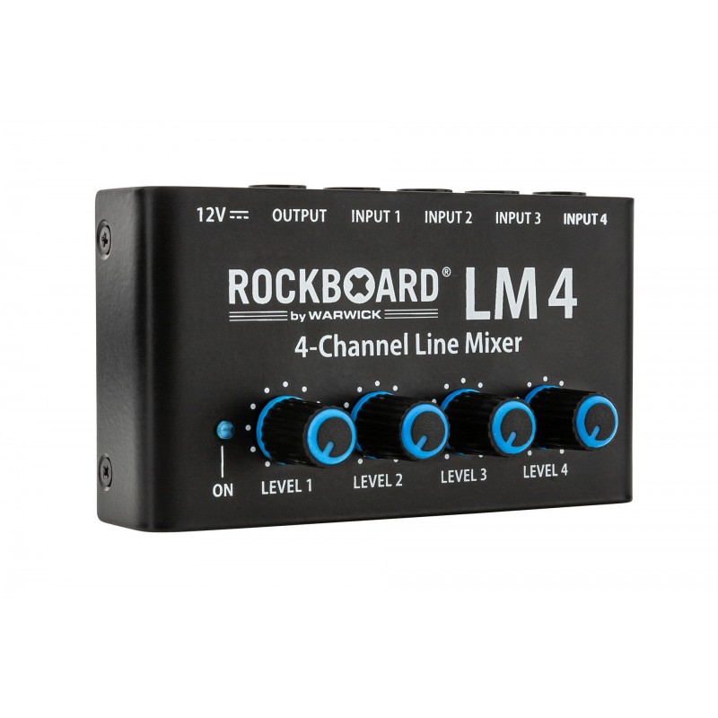 Rockboard LM 4 4-Channel Line Mixer - mini mikser liniowy - 5 - Mini miksery - Kompaktowy 4-kanałowy mikser liniowy zdolny do po