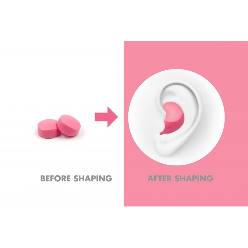 Haspro Mold 6P - Formowane zatyczki do uszu - różowe