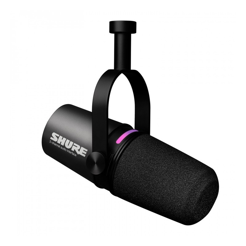 Shure MV7i - Inteligentny mikrofon i interfejs - 2 - Mikrofony studyjne - Shure MV7i to pierwszy w swoim rodzaju mikrofon USB z 