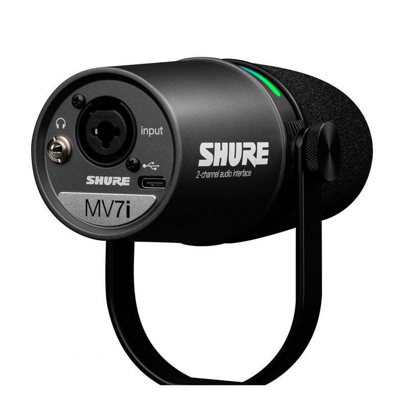 Shure MV7i - Inteligentny mikrofon i interfejs - 7 - Mikrofony studyjne - Shure MV7i to pierwszy w swoim rodzaju mikrofon USB z 