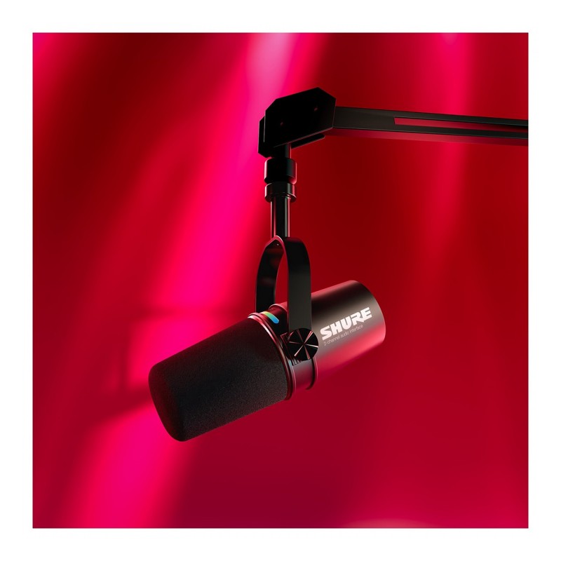 Shure MV7i - Inteligentny mikrofon i interfejs - 9 - Mikrofony studyjne - Shure MV7i to pierwszy w swoim rodzaju mikrofon USB z 