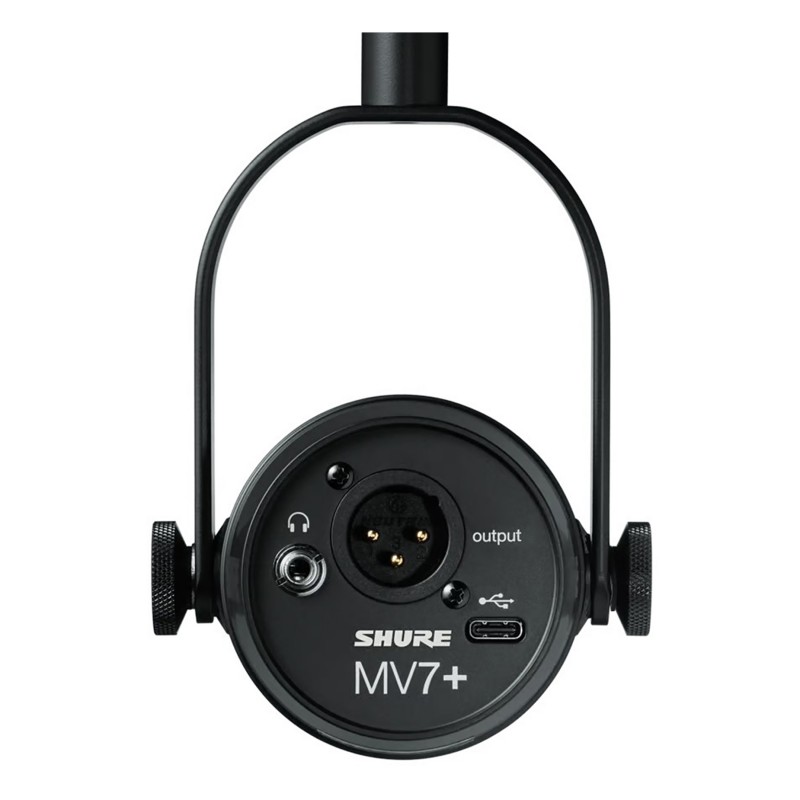 Shure MV7+ mikrofon podcastowy - 2 - Mikrofony studyjne - Shure MV7+ to profesjonalny mikrofon podcastowy wyposażony w łączność 