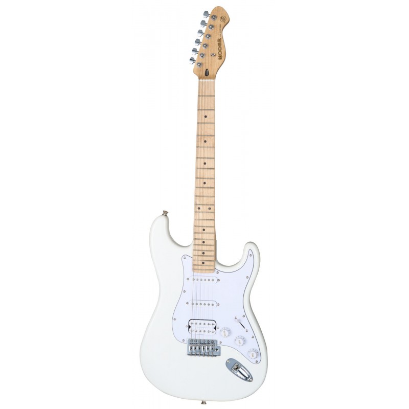 Mooer MSC11 Pro Guitar Polar White - gitara elektryczna - 1 - Gitary elektryczne - Gitara elektryczna Biała. Korpus: Topola; Szy