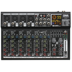 DNA QFX8 mikser analogowy dźwięku 8 kanałów BT USB MP3 Phantom +48V DSP - 1 - Miksery analogowe - DNA QFX8 profesjonalny, analog