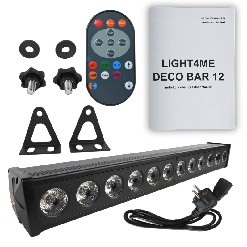 LIGHT4ME DECO BAR 12 RGB listwa oświetleniowa belka LED pilot 12x3W - 1 - Belki LED BAR - Listwa oświetleniowa belka LED oświetl