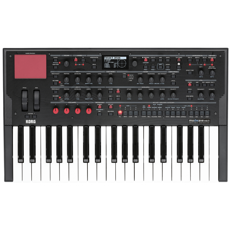 Korg Modwave mk II - syntezator - 1 - Syntezatory - Syntezator Korg modwave mk II oferuje jeszcze więcej w zakresie modulacji, s