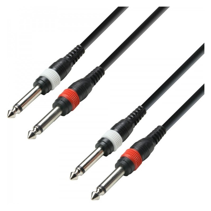 ADAM HALL K3TPP0300 - Kabel 2x jack – 2 xjack 3m