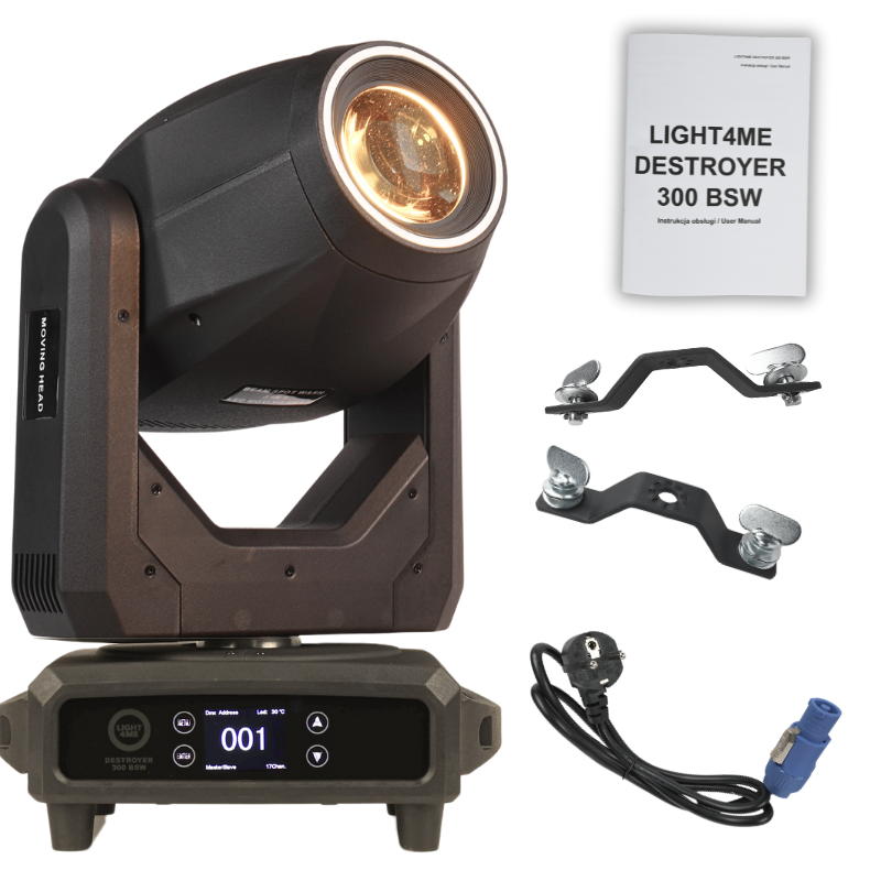 Light4ME DESTROYER  300 BSW głowica ruchoma SPOT BEAM LED - 1 - Strona główna - Profesjonalna, wysokiej jakości hybrydowa głowic