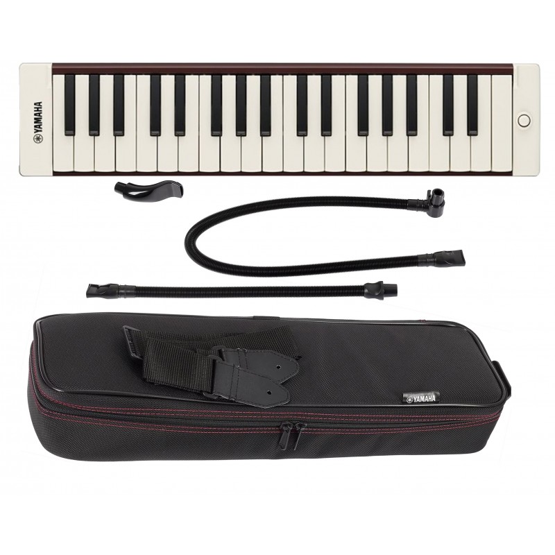 Yamaha Pianica P-37EBR2 - melodyka - 1 - Melodyki - Brązowa melodyka Yamaha oferuje miękkie i łagodne brzmienie. Prosta konstruk