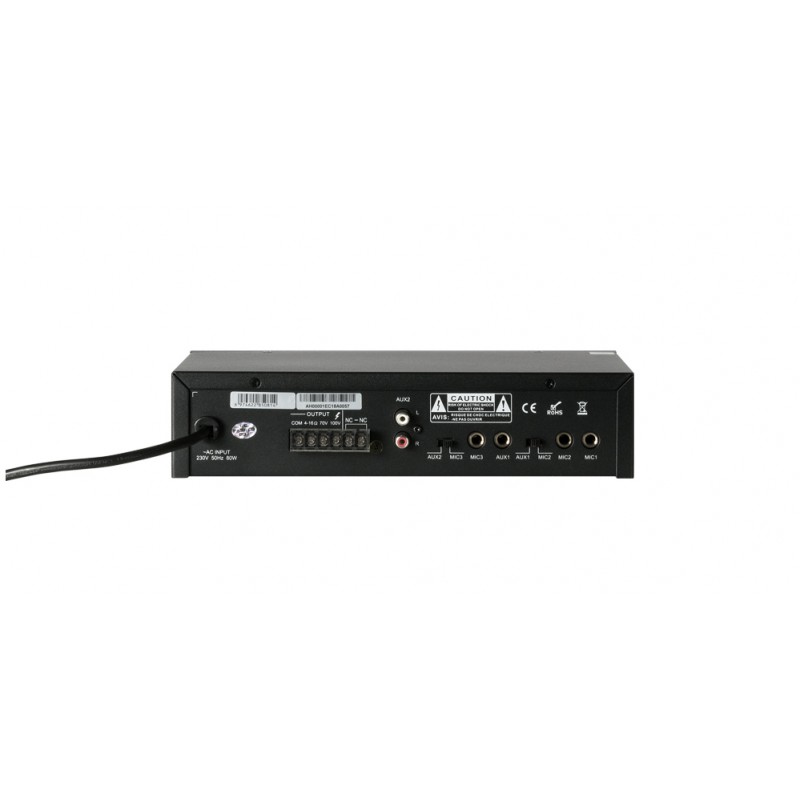 ITC AUDIO T-60M Wzmacniacz miksujący 60W - 2 - Wzmacniacze miksujące - Wzmacniacz miksujący ITC T-60M jest monofonicznym  wzmacn