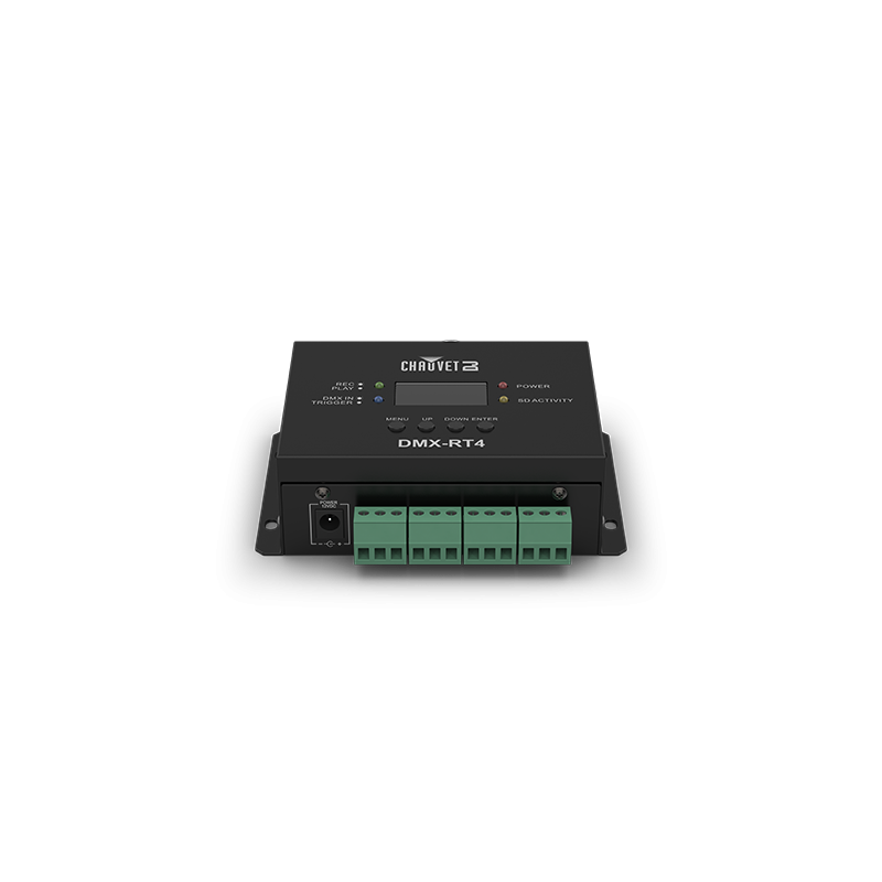 Chauvet DMX-RT 4 - Urządzenie do nagrywania i odtwarzania DMX - 2 - Sterowniki DMX i zasilanie - To solidne urządzenie do nagryw