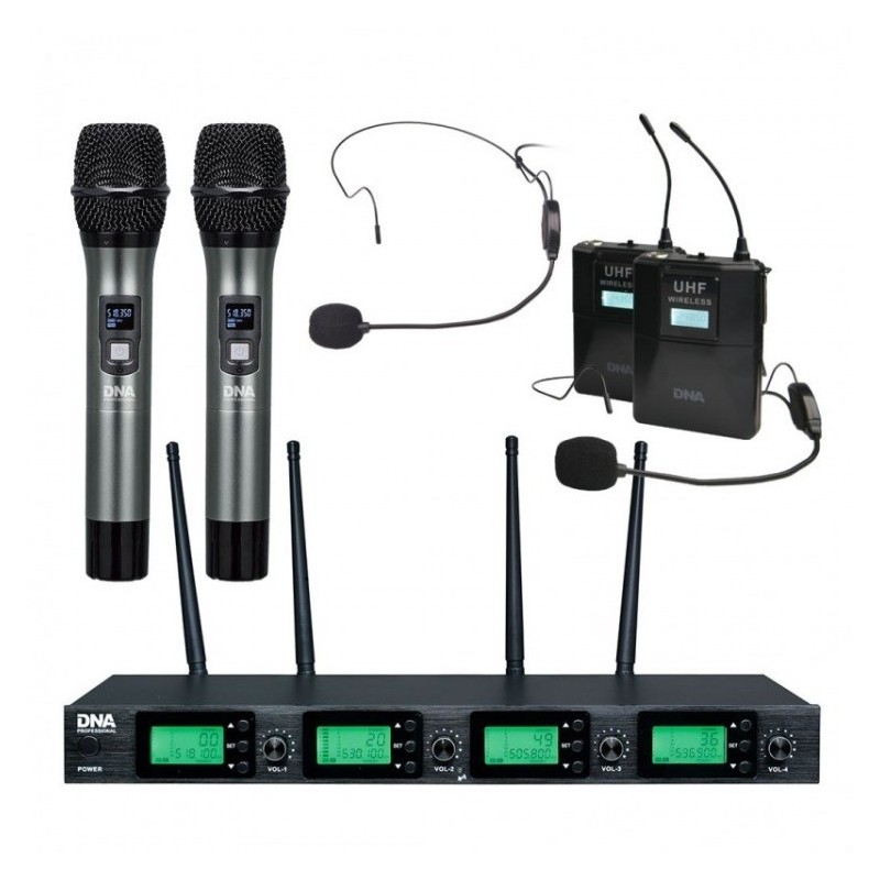 DNA RV-4 MIX - zestaw bezprzewodowych mikrofonów