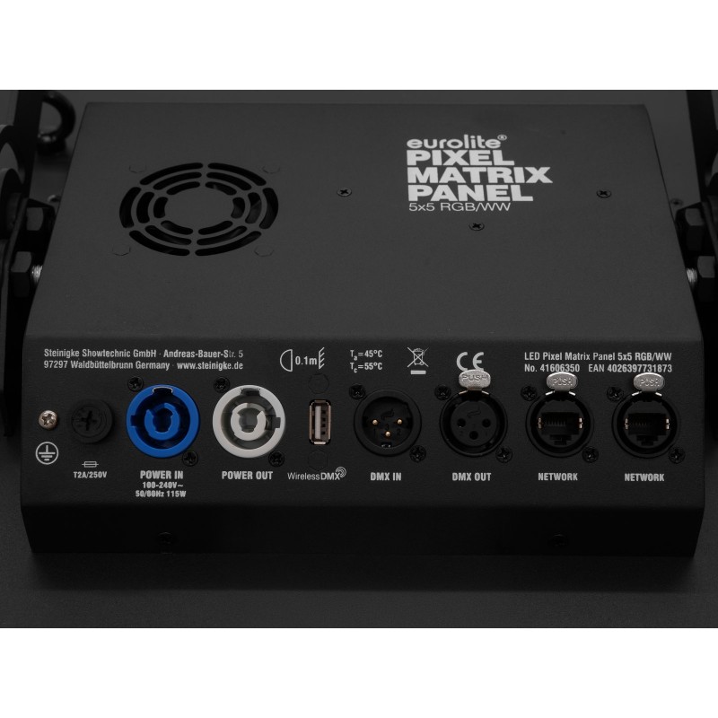 EUROLITE LED Pixel Matrix Panel 5x5 RGB/WW Panel LED - 4 - Listwy i Panele LED - Reflektor matrycowy z diodami LED RGB/WW, stero